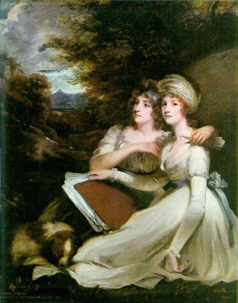 John Hoppner Portrait of the Frankland Sisters oil painting image